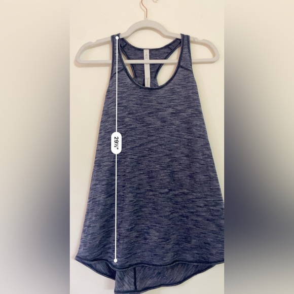 EUC Lululemon Heathered Blue Tank Top Size 8 - Picture 5 of 5
